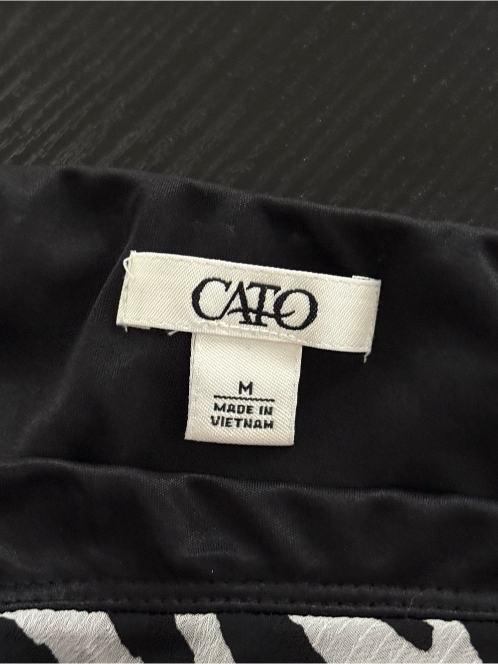 Cato Black and White Zebra Flared Skirt - Picture 4 of 4